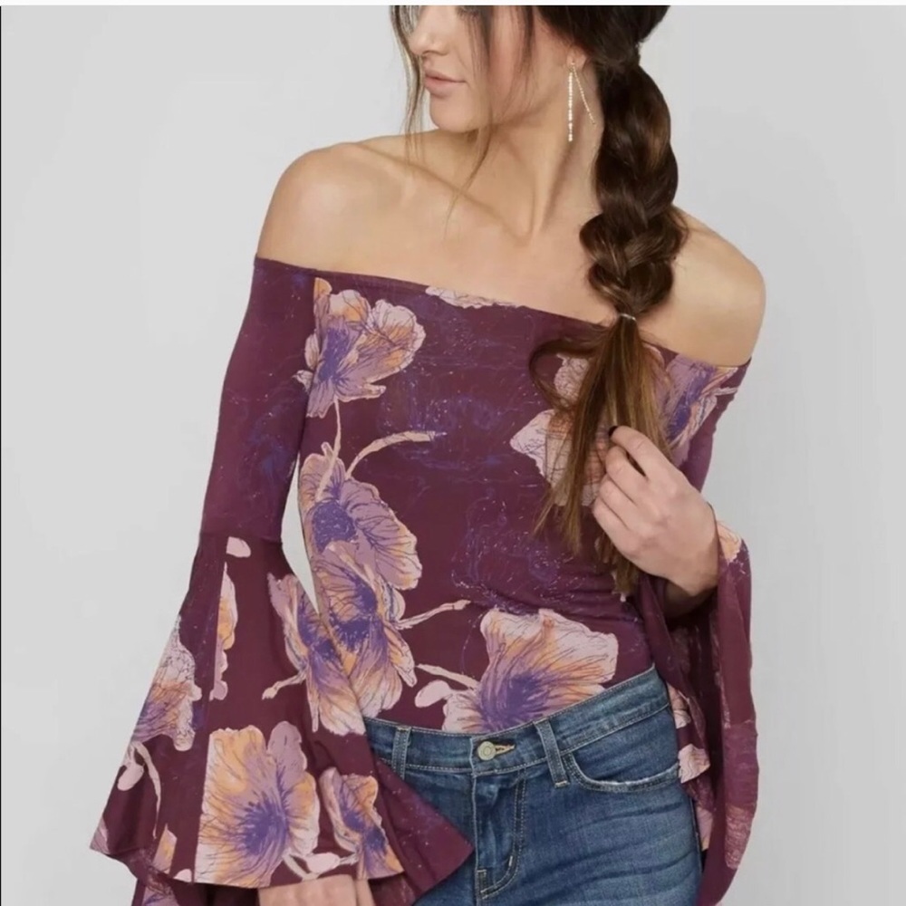 NWT Free People Mulberry Top